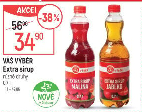 Sirup extra Váš Výběr