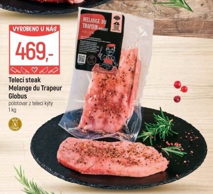 Telecí steak z kýty Melange du Trapeur Globus