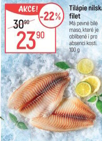 Tilápie nilská filety