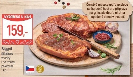 Vepřová plec marinovaná Biggril Globus