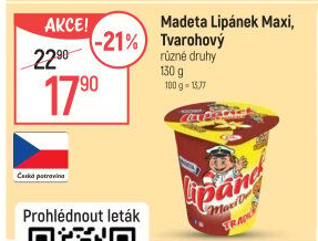 Dezert Lipánek Madeta