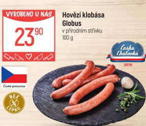Hovězí klobása Globus