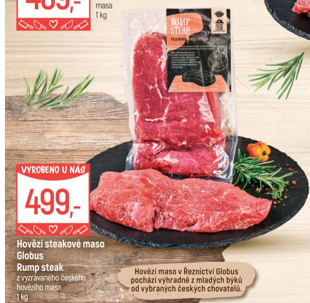 Hovězí Rump steak Globus