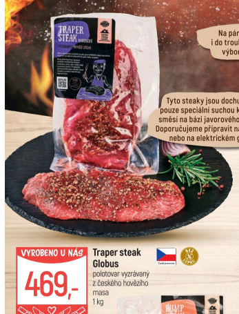 Hovězí steak traper Globus