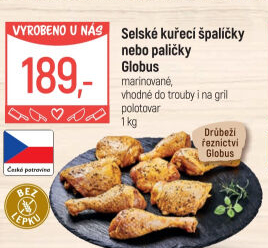 Selské kuřecí stehna marinovaná Globus