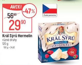 Sýr Hermelín Král sýrů