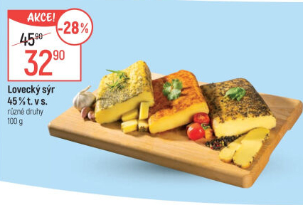 Sýr lovecký 45%