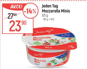 Sýr Mozzarella Minis Jeden Tag