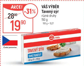 Tavený sýr Váš Výběr