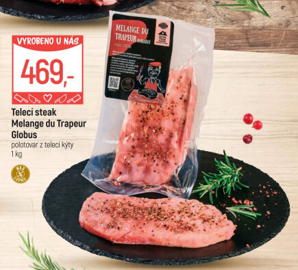 Telecí steak z kýty Melange du Trapeur Globus