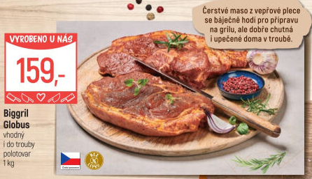 Vepřová plec marinovaná Biggril Globus