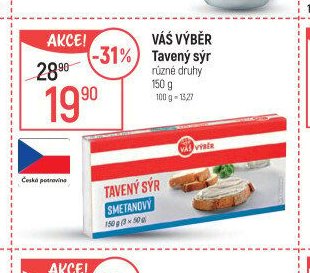 Váš výběr tavený sýr