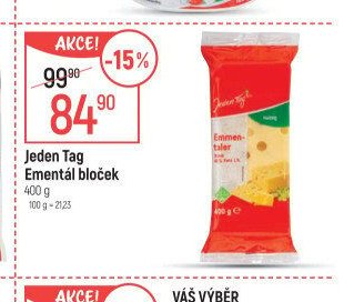 Jeden Tag ementál bloček