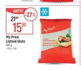 My Price listové těsto