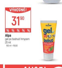 Alpa gel po bodnutí hmyzem