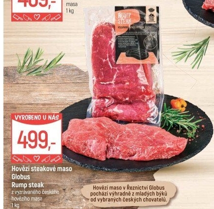 Hovězí Rump steak Globus