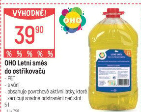 Směs do ostřikovačů letní OHO