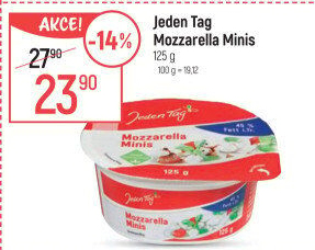 Sýr Mozzarella Minis Jeden Tag
