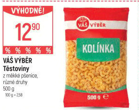 Těstoviny Váš Výběr