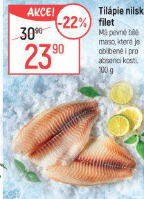 Tilápie nilská filety