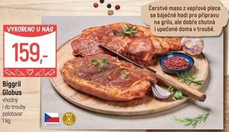 Vepřová plec marinovaná Biggril Globus