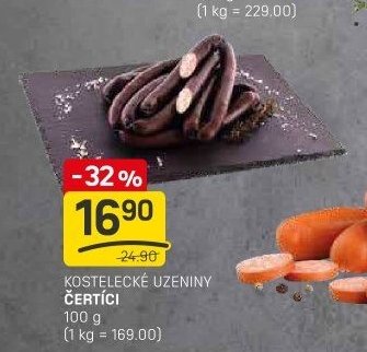 KOSTELECKÉ UZENINY ČERTÍCI 100 g