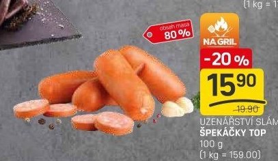 UZENÁŘSTVÍ SLÁMA ŠPEKÁČKY TOP 100 g