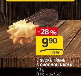 LINECKÉ TŘENÉ S OVOCNOU NÁPLNÍ