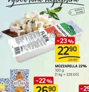 Mozzarella 22% 100 g