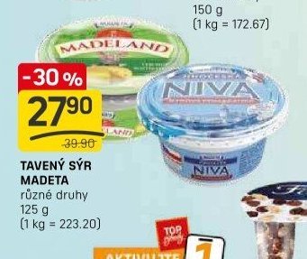 Tavený sýr Madeta 125 g