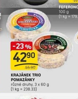 Krajánek Trio pomazánky