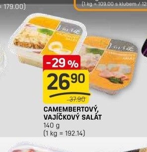 Camembertový, vajíčkový salát