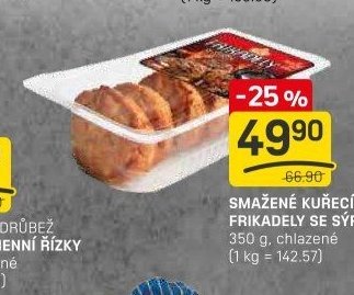 Smažené kuřecí frikadely se sýrem