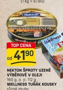 NEKTON ŠPROTY UZENÉ VÝBĚROVÉ V OLEJI