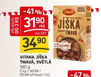 VITANA JÍŠKA TMAVÁ, SVĚTLÁ
