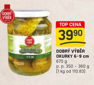 DOBRÝ VÝBĚR OKURKY