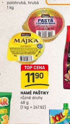 HAMÉ PAŠTIKY