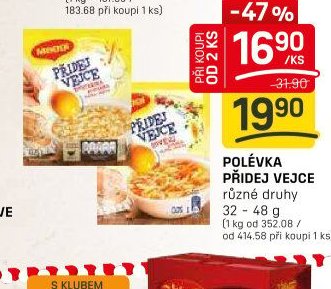 POLÉVKA PŘÍDEJ VEJCE