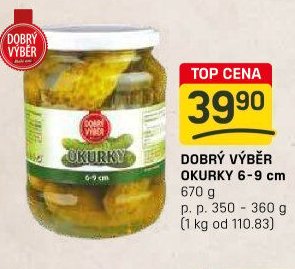 DOBRÝ VÝBĚR OKURKY