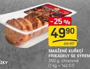 Smažené kuřecí Frikadely se sýrem Vodňanské kuře