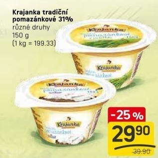 Tradiční pomazánkové Krajanka