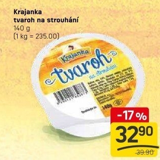 Tvaroh na strouhání Krajanka
