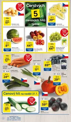 akční leták Tesco 23.7.2025-29.7.2025