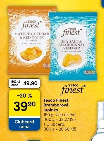 Tesco Finest Bramborové lupínky