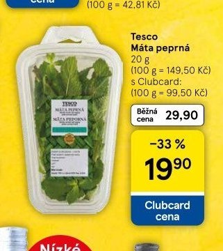 Tesco Máta peprná