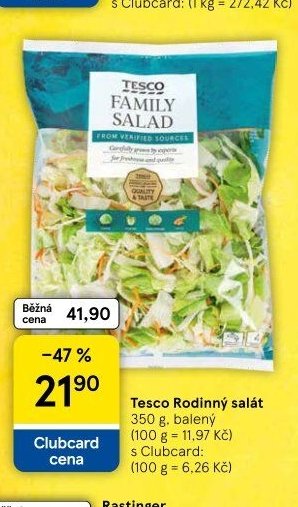 Tesco Rodinný salát