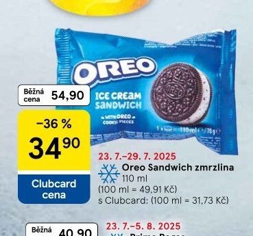 Oreo Sandwich zmrzlina