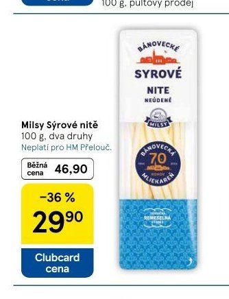 Milsy Sýrové nitě