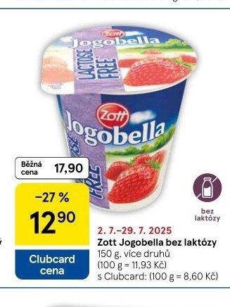 Zott Jogobella bez laktózy