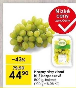 Hrozny bílé bezsemenné The Grower'